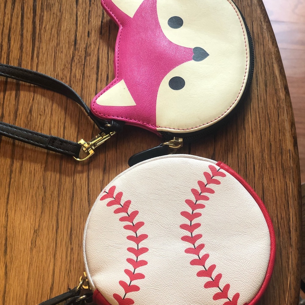 2 Betsy Johnson Wristlets , 1 Fox & 1 Baseball